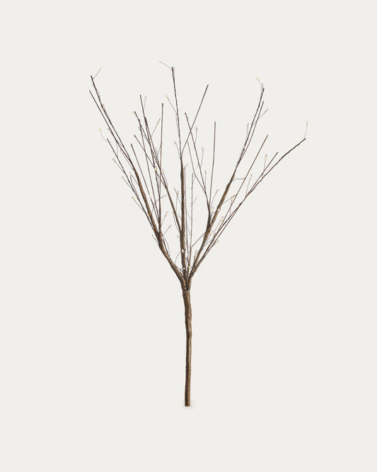 Brown Java branch-shaped LED light-up garland 70 cm