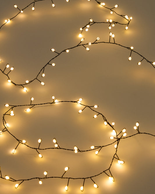 Black Java LED light-up garland 200 cm