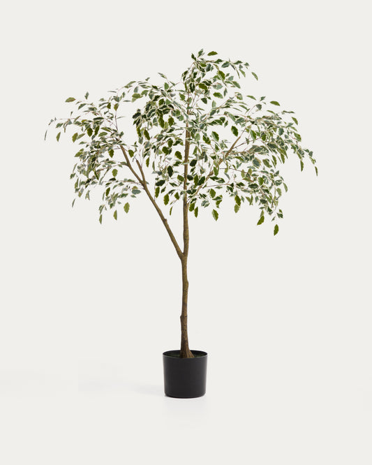 Arbre artificiel Ficus Benjamina avec pot noir 180 cm