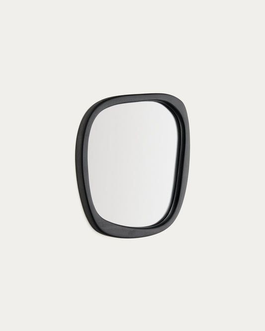 Miroir en bois Alura en teck noir 45,5 x 47 cm FSC 100%