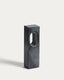 Sculpture Tesh en marbre gris foncé 36 cm