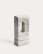 Sculpture Tesh en marbre beige 26 cm