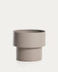 Cache-pot rond Mash en métal noir Ø 41 cm