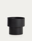 Cache-pot rond Mash en métal taupe Ø 41 cm