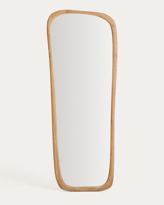 Miroir en bois Alura en teck 158 x 61 cm FSC 100%