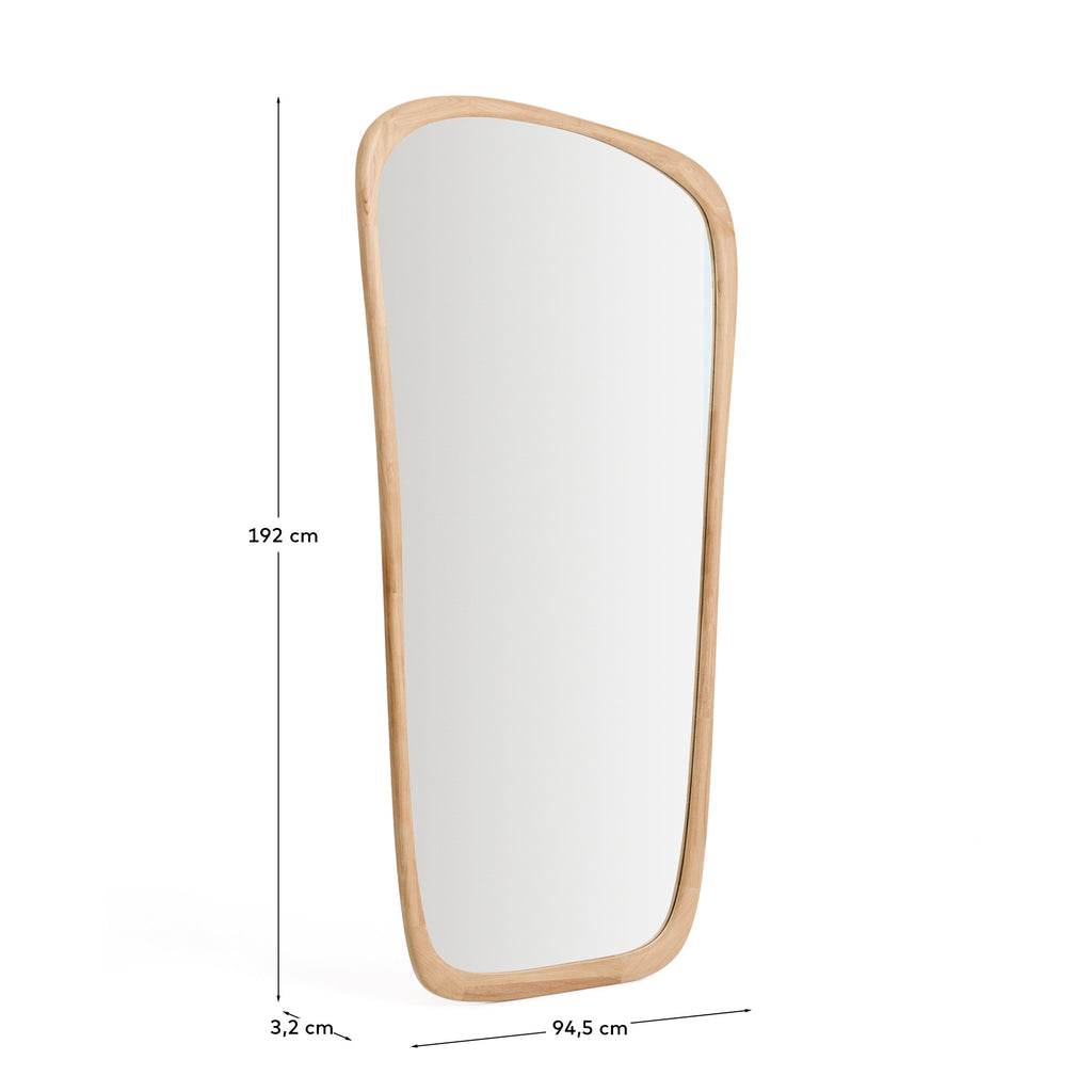 Miroir en bois Alura en teck 94,6 x 192,1 cm FSC 100%