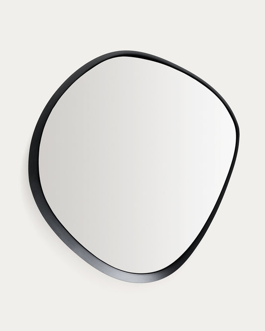 Miroir Tebel en métal noir 85 x 93,5 cm