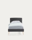 Dyla bed cover for a 90 x 190 cm mattress in black