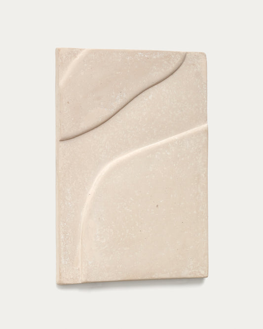 Cadre Mirta en papier mâché beige  40 x 58 cm