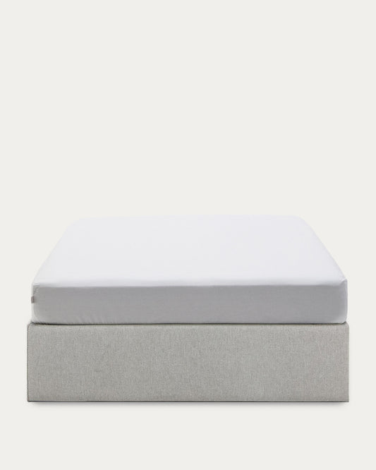 Matters ottoman bed base in grey for a 140 x 190 cm mattress