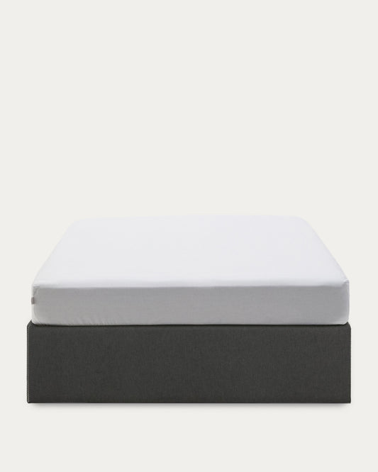 Sommier coffre Matters noir pour matelas de 180 x 200 cm