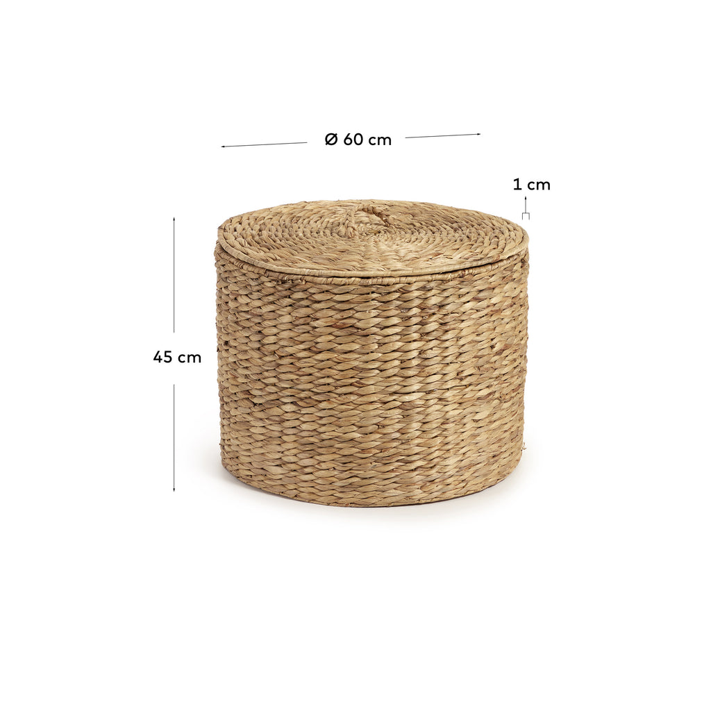 Panier à linge Yessira en fibres naturelles 45 cm