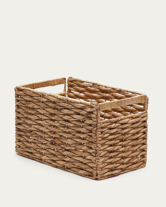 Panier à linge Words en fibres naturelles finition naturelle