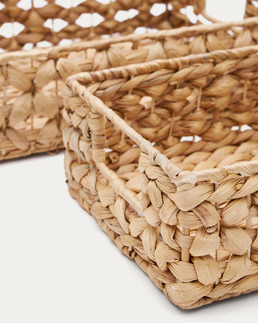 Set Tressa de 2 boîtes en fibres naturelles 27 x 20 cm / 36 x 27 cm