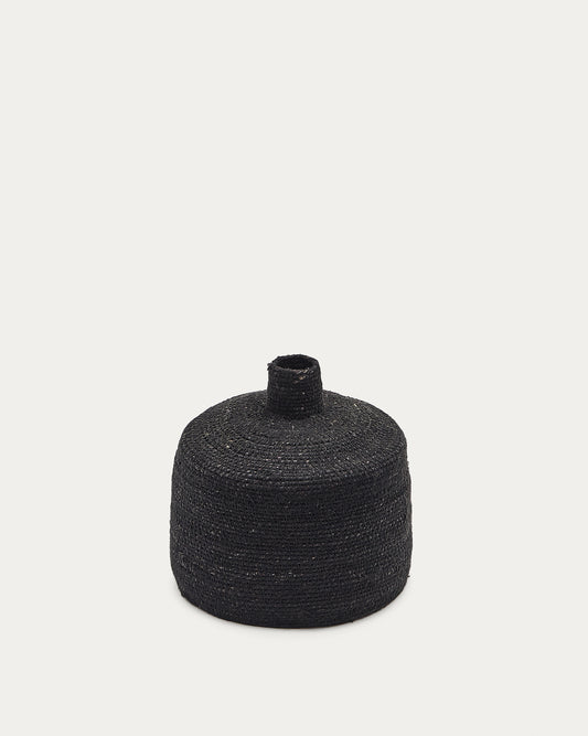 Vase Salinas en fibres naturelles, finition naturelle 20 cm