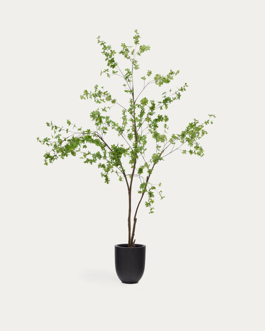 Arbre artificiel Enkianthus avec pot de fleur noir 214 cm