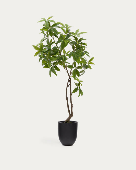 Pachira artificiel avec pot noir 180 cm