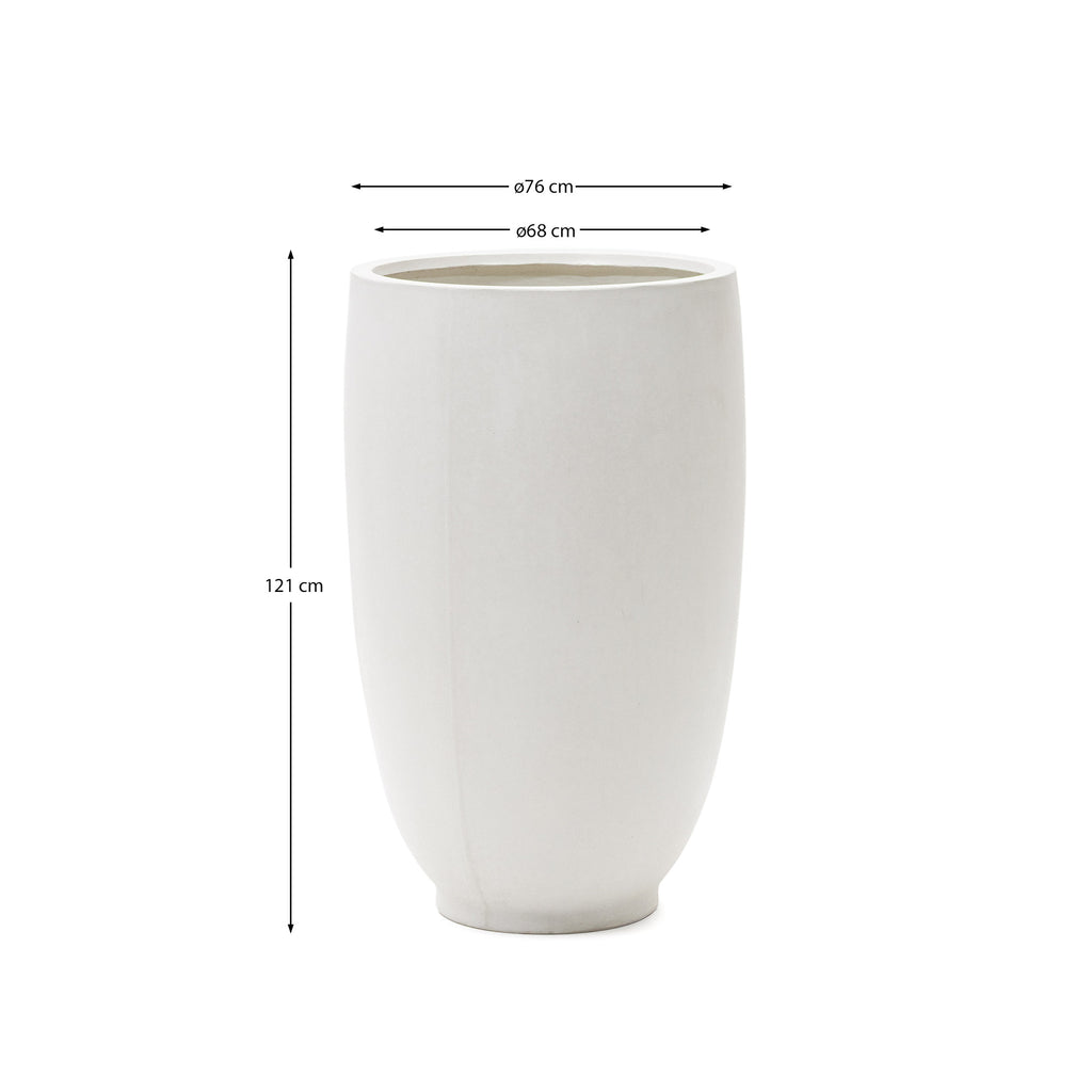 Aiguablava White Cement Planter Ø 75 cm