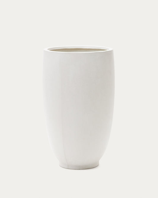 Pot de fleurs Aiguablava en ciment blanc Ø 75 cm