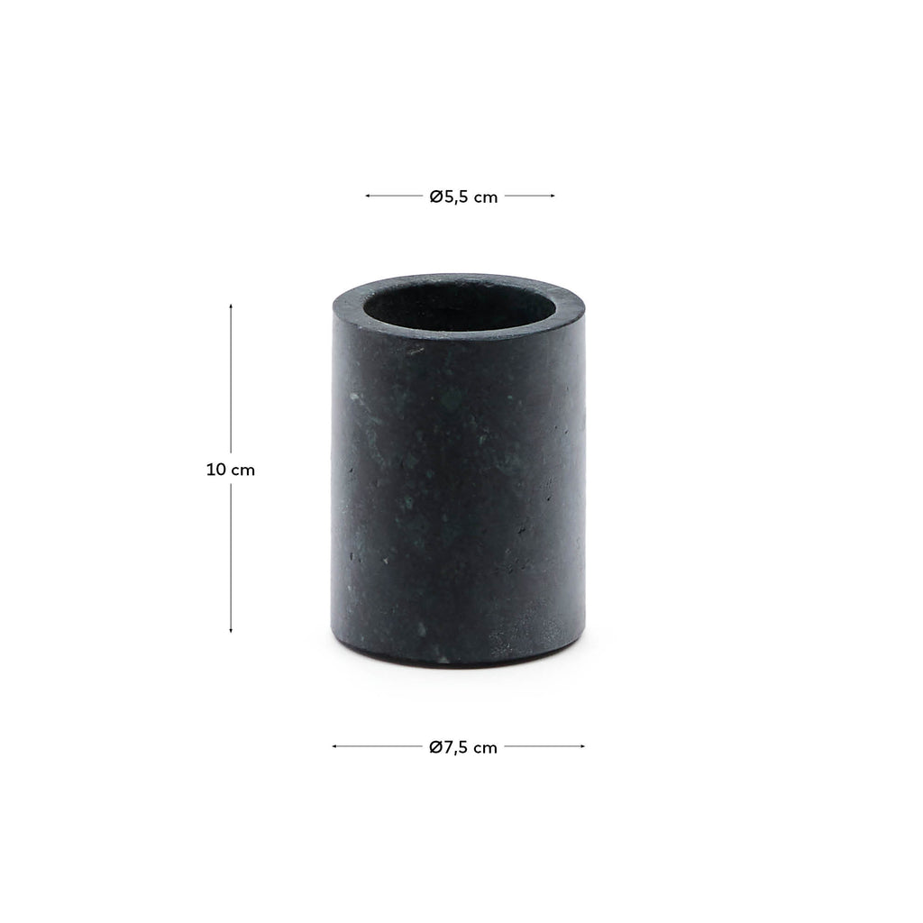 Elenei green marble toothbrush holder