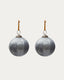 Set de 2 boules de Noël Blama en verre recyclé argenté Ø 10 cm