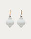 Set de 2 boules de Noël Irlo en verre recyclé blanc Ø 10 cm