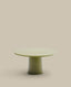Albanella coffee table in cement with glossy green finish Ø85cm