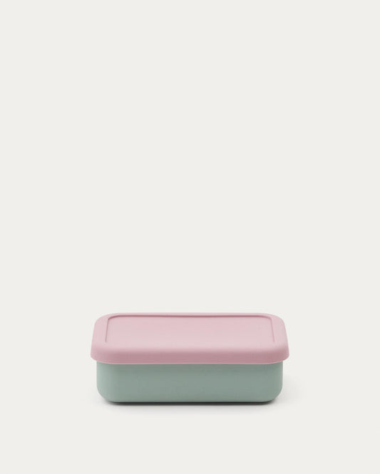 Récipient Lili en silicone rose et turquoise