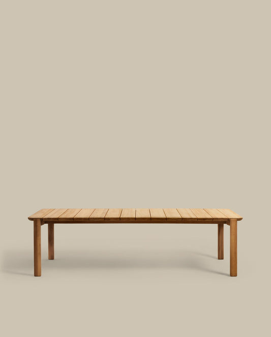 Table Icaro en bois de teck 280 x 112 cm FSC 100%