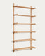 Étagère modulable Sitra 6 étagères bois de chêne finition naturelle 110cm FSC Mix Credit