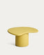 Table basse Macarella en ciment moutarde 83 x 77 cm