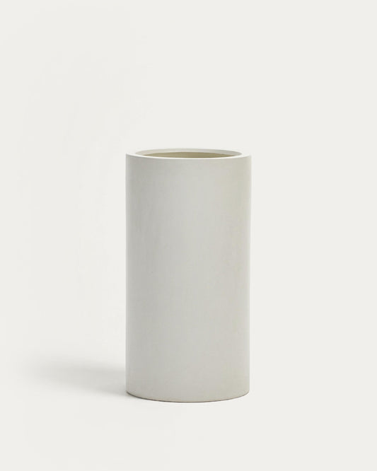 Cache-pot Aiguablava en ciment blanc Ø 42 cm