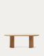 Table Nealy en placage de chêne, finition naturelle 200 x 100 cm