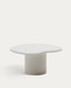 Table basse Macarella en ciment blanc 83 x 77 cm