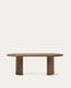 Table Nealy en placage de noyer, finition foncée 200 x 100 cm