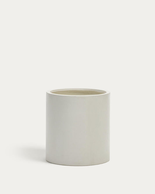 Cache-pot Aiguablava en ciment blanc Ø 52 cm