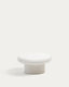 Table basse ronde Addaia en ciment blanc Ø66 cm