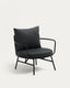Fauteuil Bramant en acier finition noire