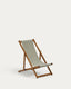 Adredna children’s green outdoor folding hammock made of FSC 100% solid acacia wood