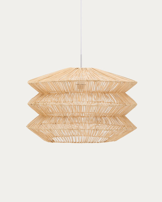 Abat-jour pour suspension Dakit en rotin avec finition claire 60 x 39 cm