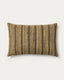 Housse de coussin Dorevi en soie mélangée jacquard à rayures vertes 40 x 60 cm