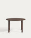 Erice round table in aluminium and brown tempered glass Ø120 cm