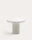 Table ronde Addaia en ciment blanc Ø90 cm