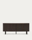 Buffet Mailen 2 portes en placage de frêne avec finition foncée 180 x 75 cm