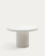 Table ronde Addaia en ciment blanc Ø120 cm