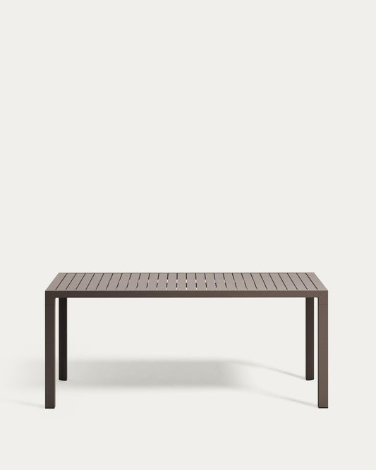 Table de jardin Culip en aluminium finition taupe 180 x 90 cm