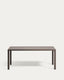 Culip aluminium outdoor table in powder coated brown finish, 180 x 90 cm