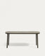 Joncols outdoor aluminium table with a powder coated green finish, 180 x 90 cm