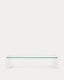 Adularia transparent, tempered-glass coffee table, 140 x 60 cm