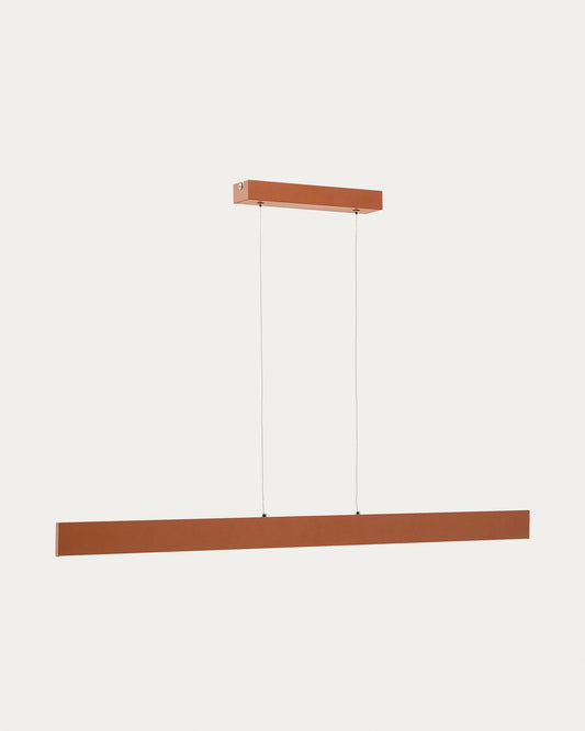 Plafonnier Boadella en aluminium finition peinte terracota